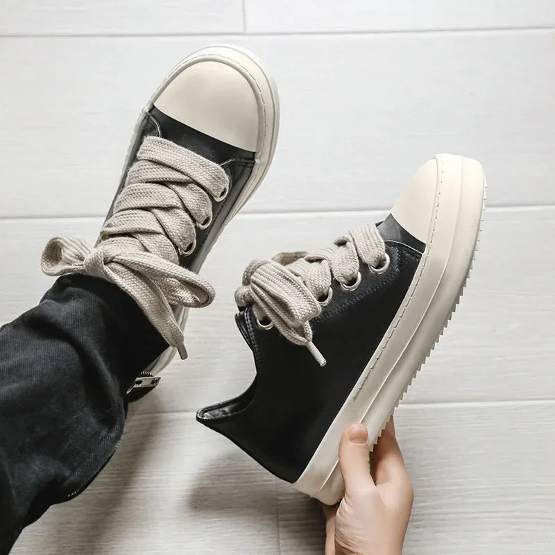Sneakers Mens Shoes Pu Leather Summer Casual Sneakers Student Casual Shoes Low Top Women Man Vulcanize Shoes Spring Autumn