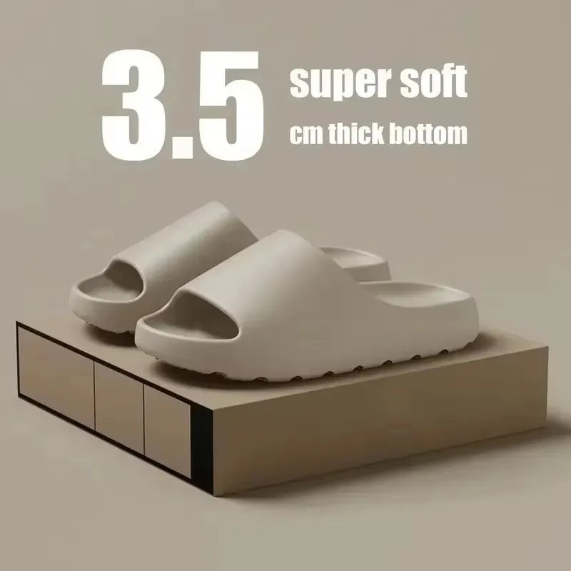 2025 Hot sales Coconut Slippers Cloud Thick-soled Sandals Summer Fashion Soft Bottom Beach Men Slippers Women's SandalsSlides