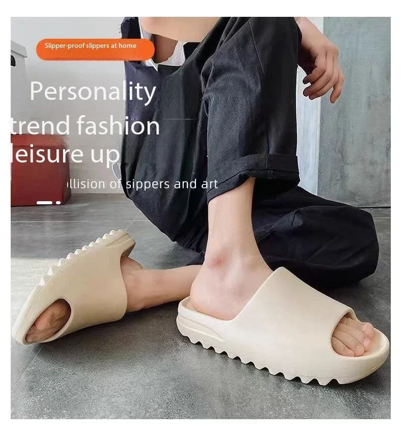 2025 Hot sales Coconut Slippers Cloud Thick-soled Sandals Summer Fashion Soft Bottom Beach Men Slippers Women's SandalsSlides