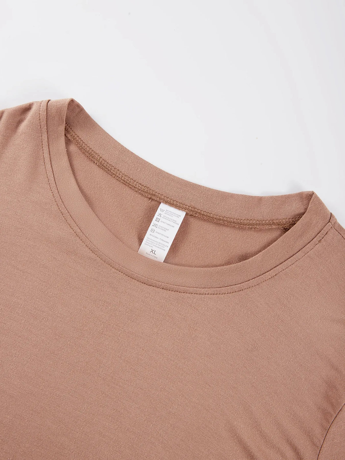 Y2K Woman Solid Cotton Crop Tops Short Sleeve High Elastic T-Shirt Soft O-Neck Sporty Tees Summer Street Fashion Female Clothes