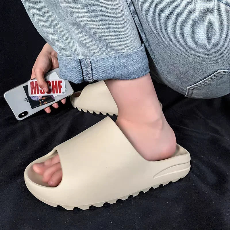 2025 Hot sales Coconut Slippers Cloud Thick-soled Sandals Summer Fashion Soft Bottom Beach Men Slippers Women's SandalsSlides